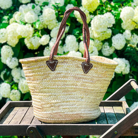 Flettet fransk shopper med lang hank fra Oliviers & Co