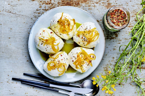 Mozzarella med syltet citron
