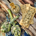 Focaccia kiks med frø og artiskokcreme, Oliviers & Co