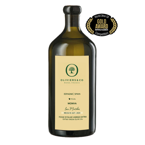 Guldvinder NYIOOC, 500ml Monva ekstra jomfru olivenolie fra Andalusien, Oliviers & Co