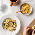 Opskrift fra Pasta kogebog af Louisa Lorang, ravioli med græskar og salvie, Oliviers & Co